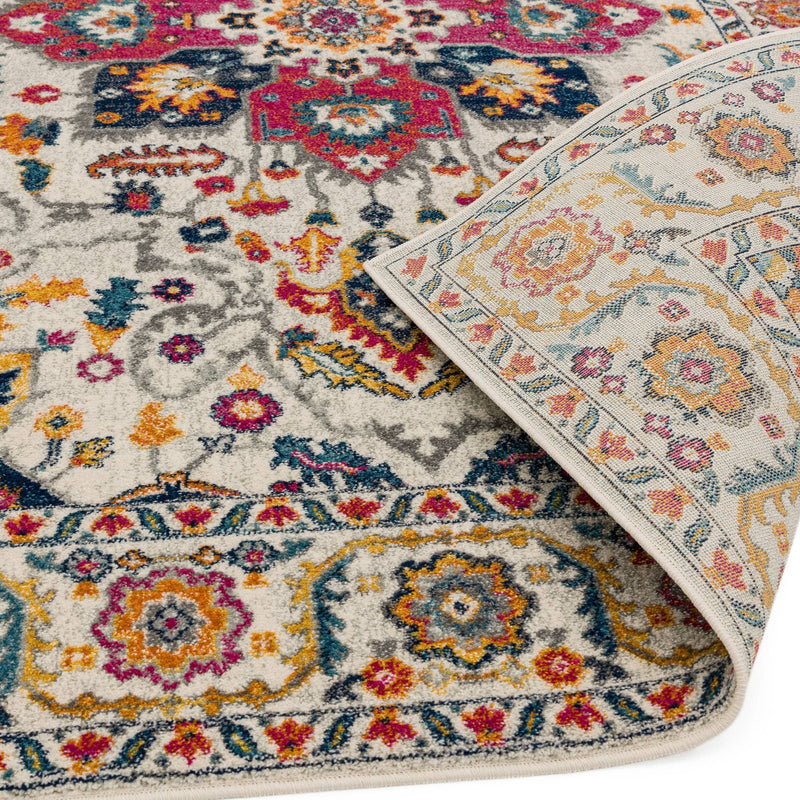 Atmacha Home & Living Rug Nova NV24 Persian White Multi - Cream/White - Classic Rug