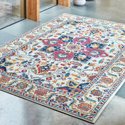 Atmacha Home & Living Rug Nova NV24 Persian White Multi - Cream/White - Classic Rug