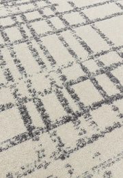 Atmacha Home & Living Rug Nova NV31 Grid Grey Modern Rug