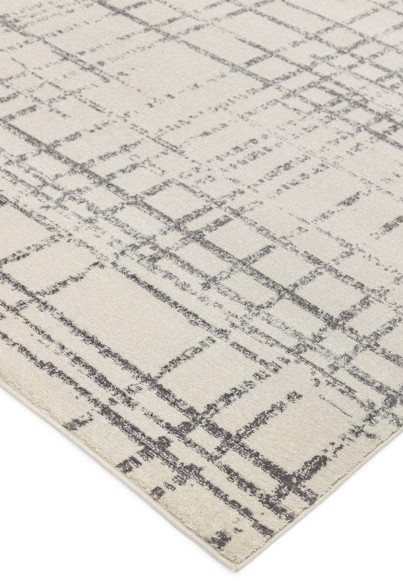 Atmacha Home & Living Rug Nova NV31 Grid Grey Modern Rug