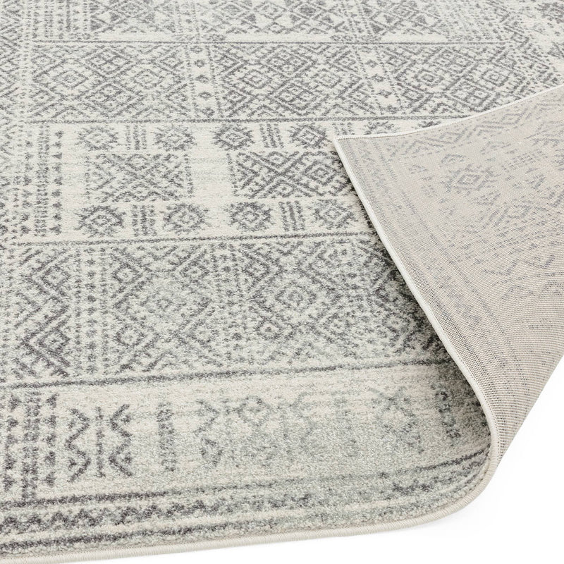 Atmacha Home & Living Rug Nova NV33 Tribal Grey - Grey/Silver - Moroccan Rug