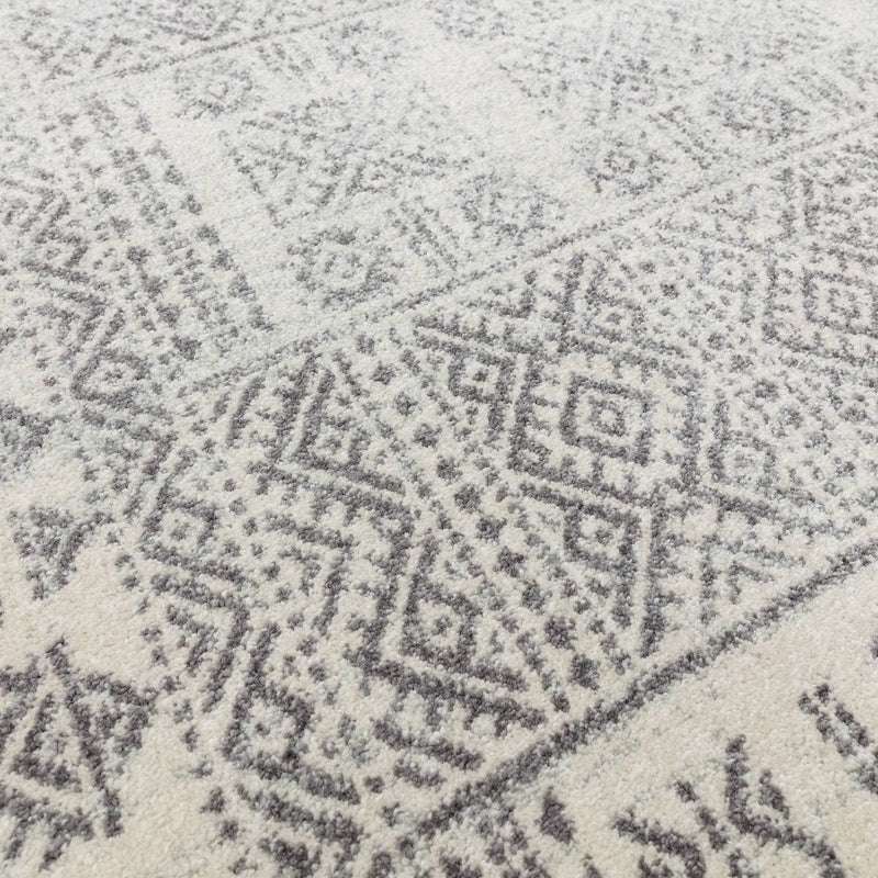 Atmacha Home & Living Rug Nova NV33 Tribal Grey - Grey/Silver - Moroccan Rug