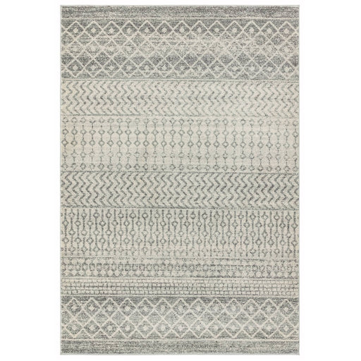 Atmacha Home & Living Rug Nova NV35 Aztec Grey - Grey/Silver - Moroccan Rug