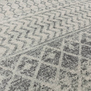 Atmacha Home & Living Rug Nova NV35 Aztec Grey - Grey/Silver - Moroccan Rug
