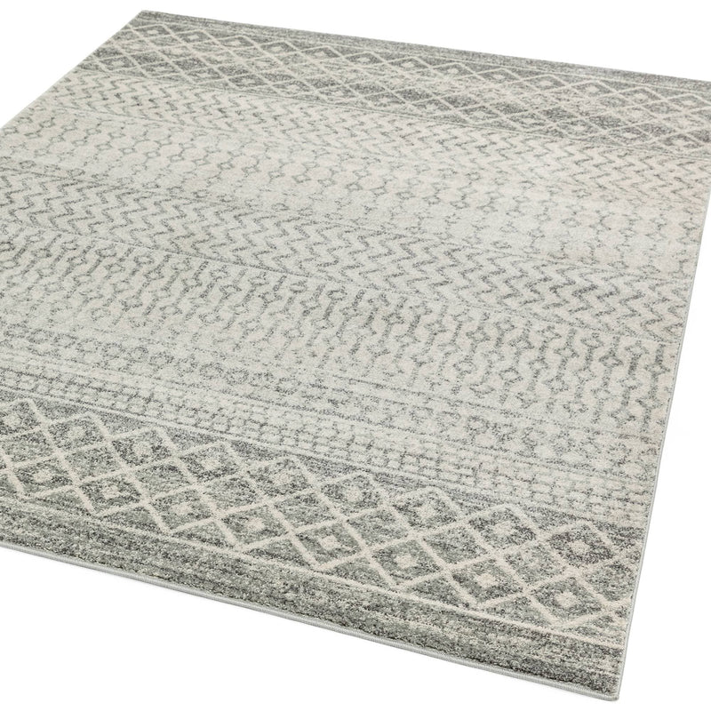Atmacha Home & Living Rug Nova NV35 Aztec Grey - Grey/Silver - Moroccan Rug