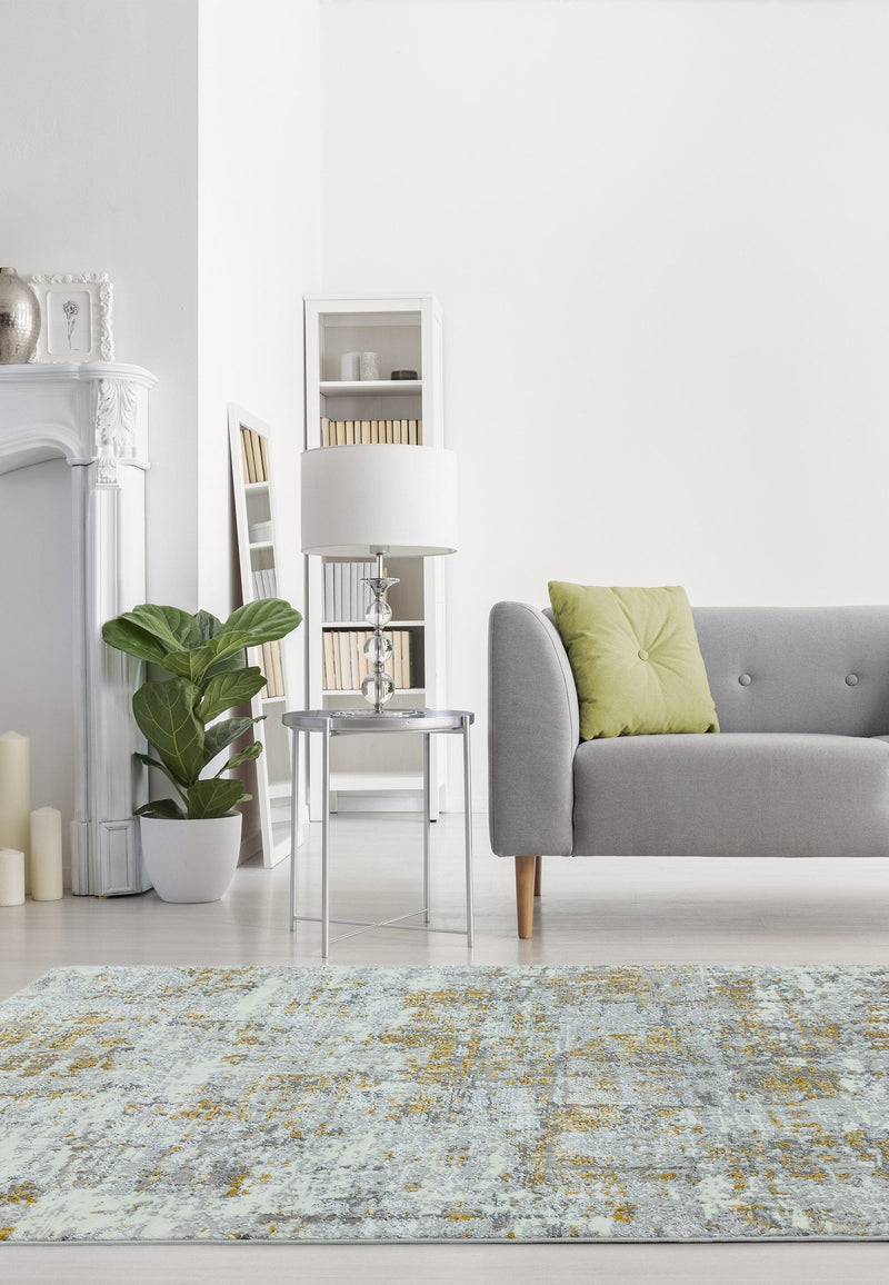 Atmacha Home & Living Rug Orion OR07 Abstract Yellow Abstract Rug