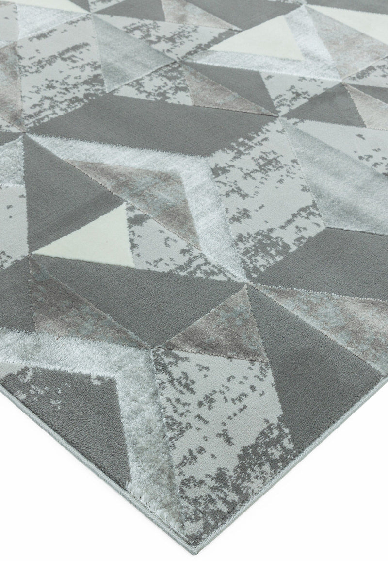 Atmacha Home & Living Rug Orion OR09 Flag Silver Modern Rug