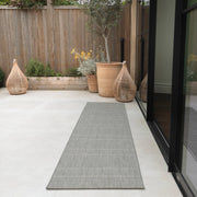 Atmacha Home & Living Rug Patio PAT03 Beige Stripe - Beige/Natural - Flatweave Rug