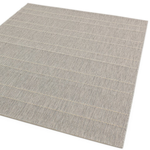 Atmacha Home & Living Rug Patio PAT03 Beige Stripe - Beige/Natural - Flatweave Rug