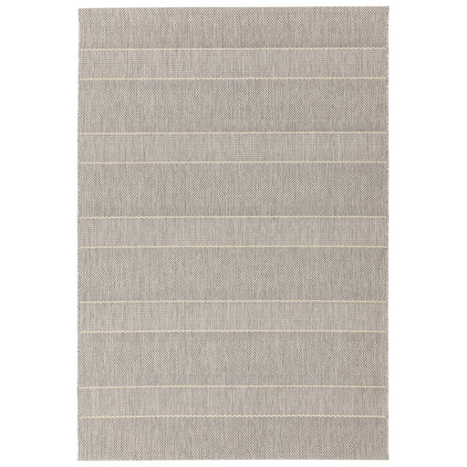 Atmacha Home & Living Rug Patio PAT03 Beige Stripe - Beige/Natural - Flatweave Rug