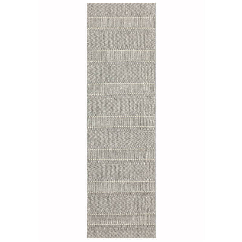 Atmacha Home & Living Rug Patio PAT03 Beige Stripe - Beige/Natural - Flatweave Rug