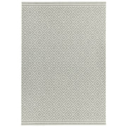 Atmacha Home & Living Rug Patio PAT11 Diamond Grey - Grey/Silver - Flatweave Rug