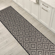Atmacha Home & Living Rug Patio PAT12 Diamond Mono - Monochrome - Flatweave Rug