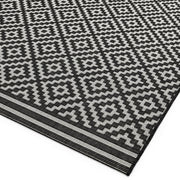 Atmacha Home & Living Rug Patio PAT12 Diamond Mono - Monochrome - Flatweave Rug