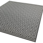Atmacha Home & Living Rug Patio PAT12 Diamond Mono - Monochrome - Flatweave Rug