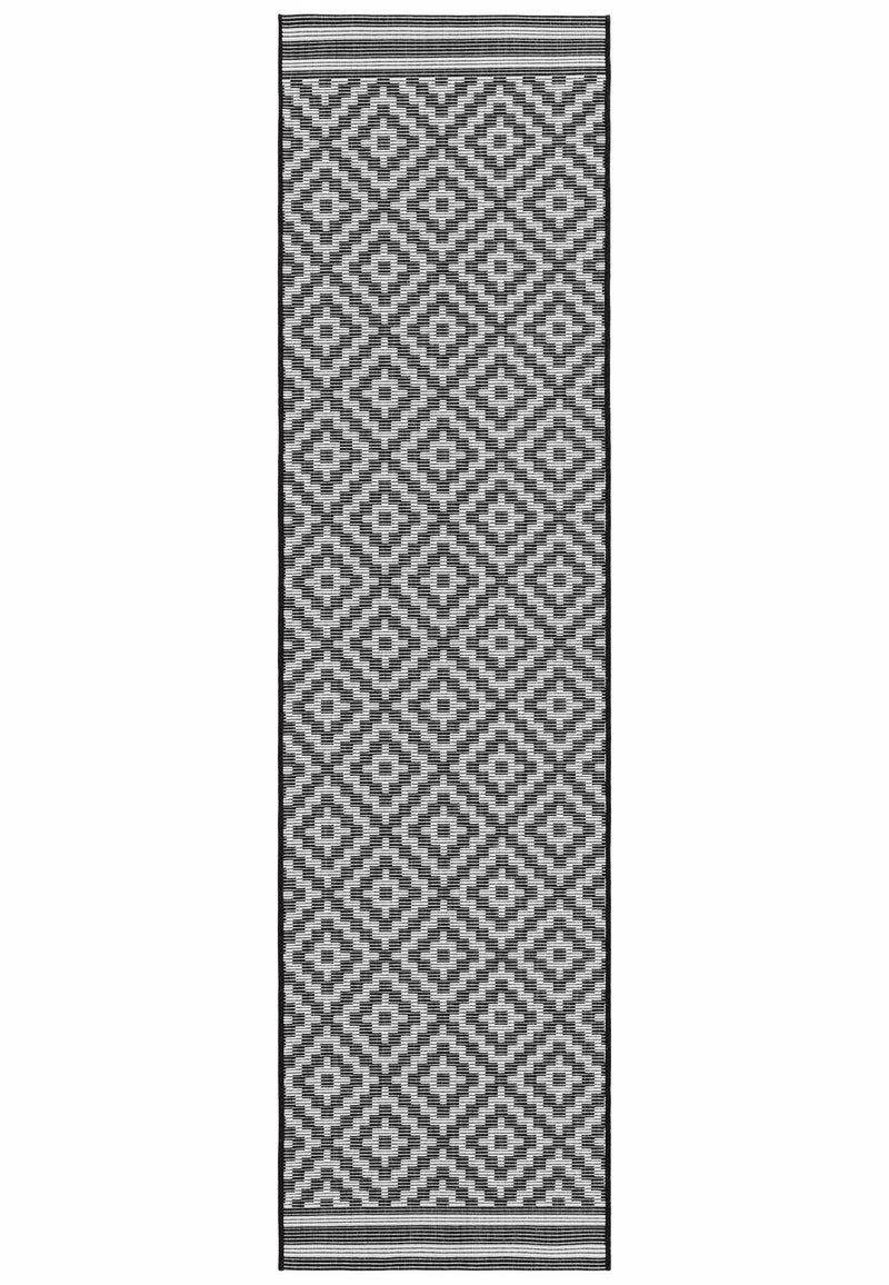 Atmacha Home & Living Rug Patio PAT12 Diamond Mono - Monochrome - Flatweave Rug