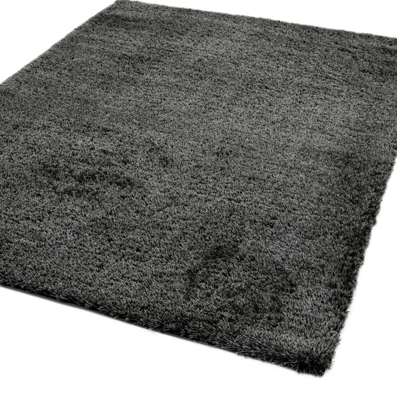 Atmacha Home & Living Rug Payton Charcoal - Grey/Silver - Shaggy Rug