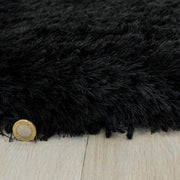 Atmacha Home & Living Rug Plush Black - Shaggy Rug