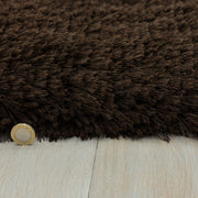 Atmacha Home & Living Rug Plush Dark Chocolate - Brown - Shaggy Rug