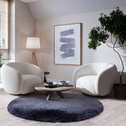 Atmacha Home & Living Rug Plush Navy - Blue - Shaggy Rug