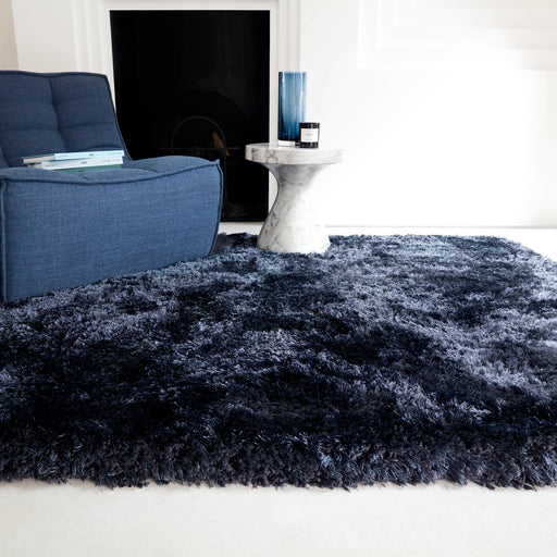 Atmacha Home & Living Rug Plush Navy - Blue - Shaggy Rug