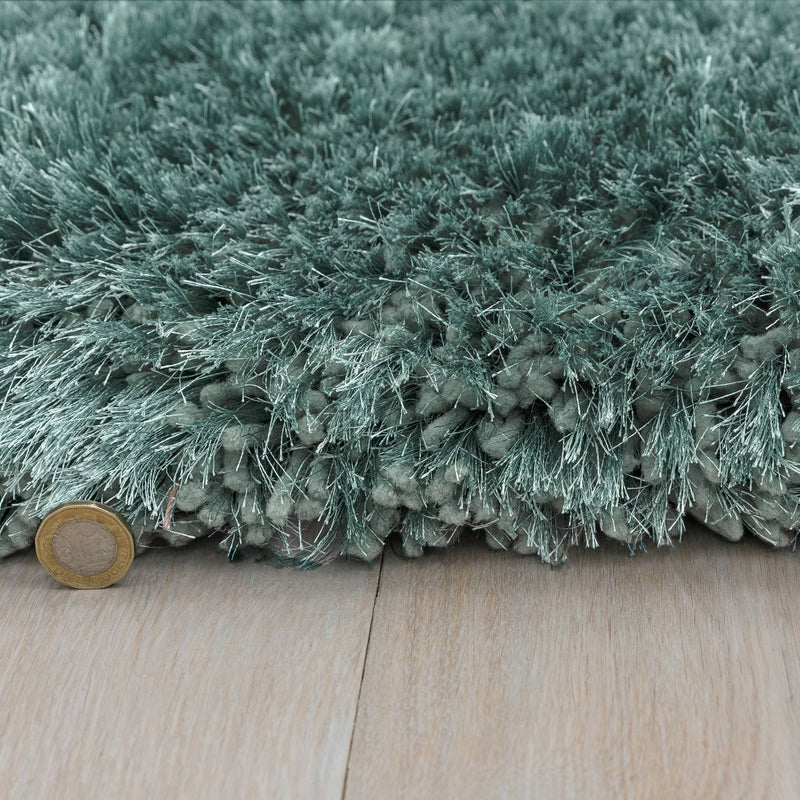 Atmacha Home & Living Rug Plush Ocean - Green - Shaggy Rug