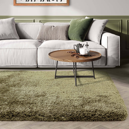 Atmacha Home & Living Rug Plush Sage - Green - Shaggy Rug