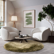 Atmacha Home & Living Rug Plush Sage - Green - Shaggy Rug