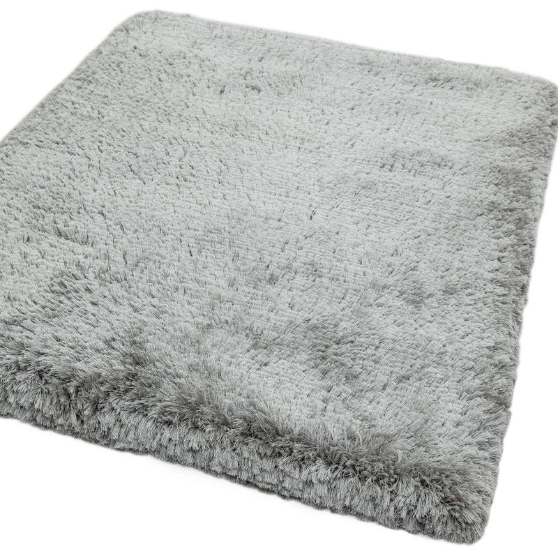 Atmacha Home & Living Rug Plush Silver - Grey/Silver - Shaggy Rug