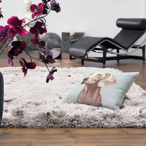 Atmacha Home & Living Rug Plush Silver - Grey/Silver - Shaggy Rug