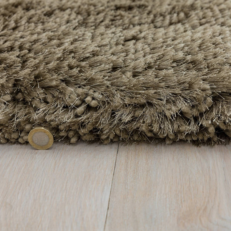 Atmacha Home & Living Rug Plush Taupe - Beige/Natural - Shaggy Rug