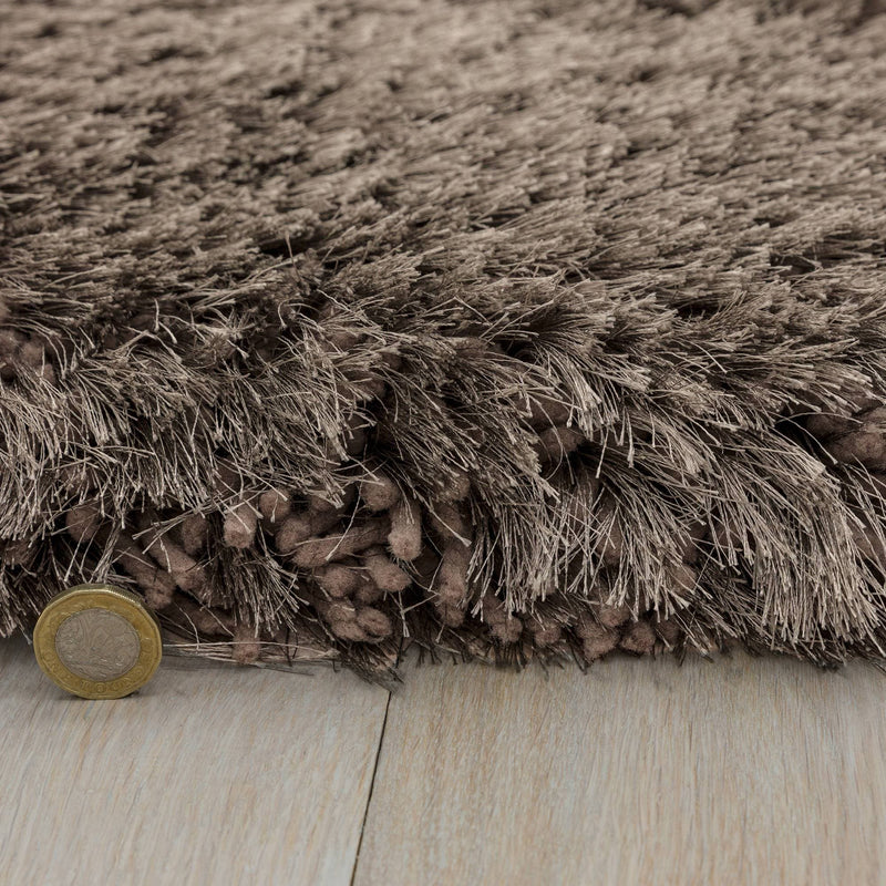Atmacha Home & Living Rug Plush Zinc - Grey/Silver - Shaggy Rug