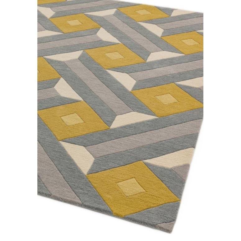 Atmacha Home & Living Rug Reef RF01 Motif Ochre Grey Modern Rug
