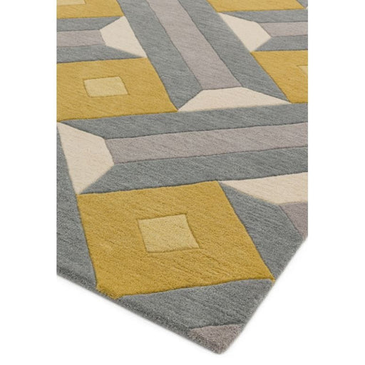 Atmacha Home & Living Rug Reef RF01 Motif Ochre Grey Modern Rug