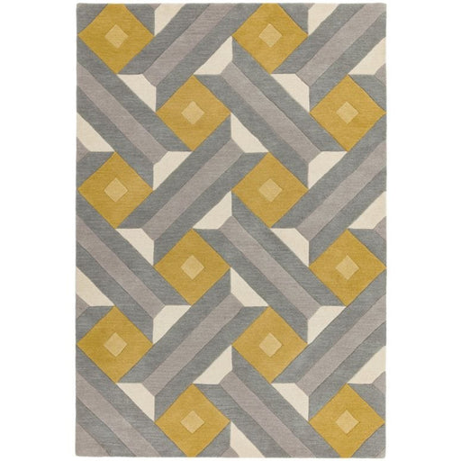 Atmacha Home & Living Rug Reef RF01 Motif Ochre Grey Modern Rug