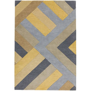 Atmacha Home & Living Rug Reef RF02 Big Zig Ochre Grey Modern Rug