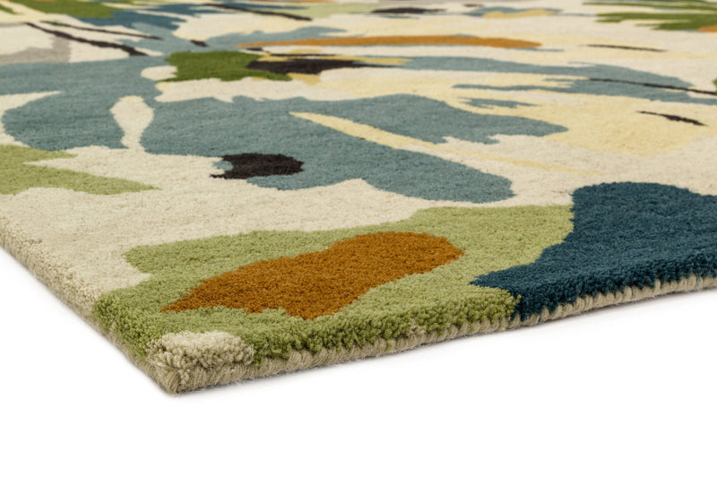 Atmacha Home & Living Rug Reef RF11 Floral Green Multi Modern Rug