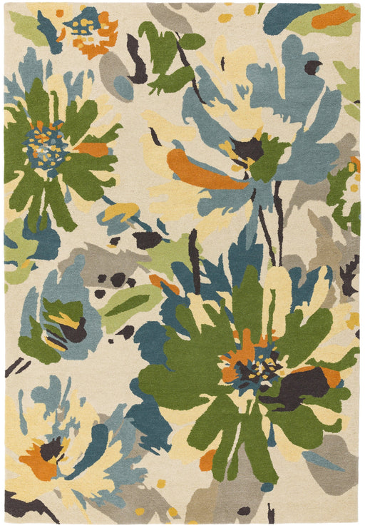 Atmacha Home & Living Rug Reef RF11 Floral Green Multi Modern Rug