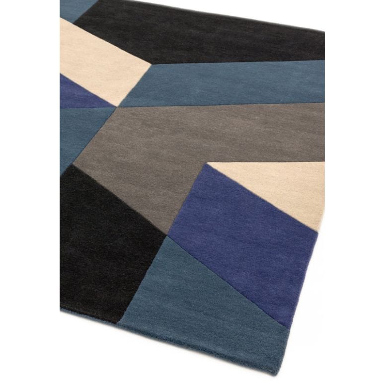 Atmacha Home & Living Rug Reef RF13 Big Geo Blue Modern Rug