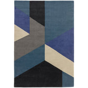 Atmacha Home & Living Rug Reef RF13 Big Geo Blue Modern Rug