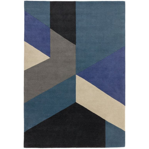 Atmacha Home & Living Rug Reef RF13 Big Geo Blue Modern Rug