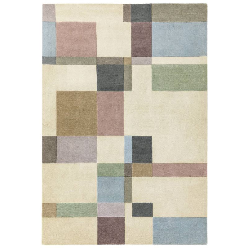 Atmacha Home & Living Rug Reef RF17 Blocks Pastel - Multi - Modern Rug