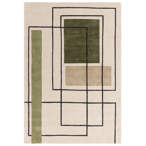 Atmacha Home & Living Rug Reef RF21 Outline Khaki - Green - Modern Rug