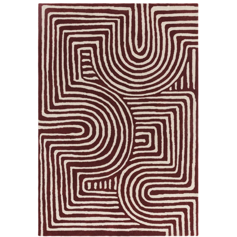 Atmacha Home & Living Rug Reef RF29 Curve Plum Modern Rug
