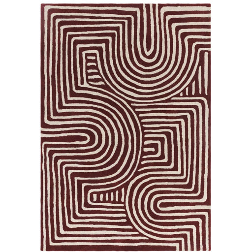 Atmacha Home & Living Rug Reef RF29 Curve Plum Modern Rug