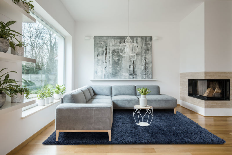 Atmacha Home & Living Rug Ritchie Blue Shaggy Rug