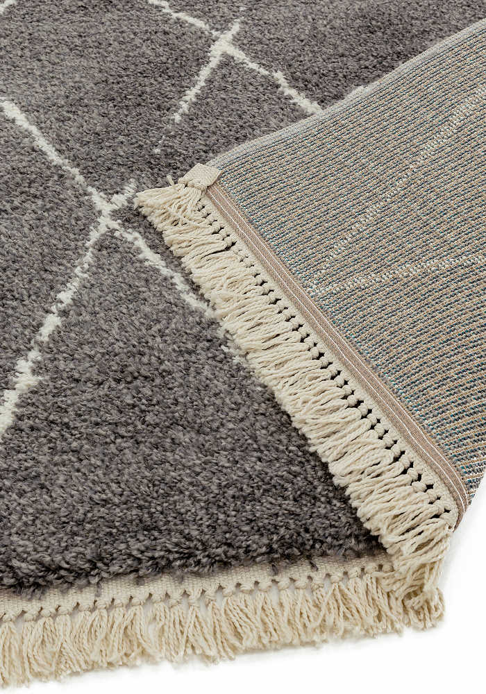 Atmacha Home & Living Rug Rocco RC07 Grey Diamond Boho Rug
