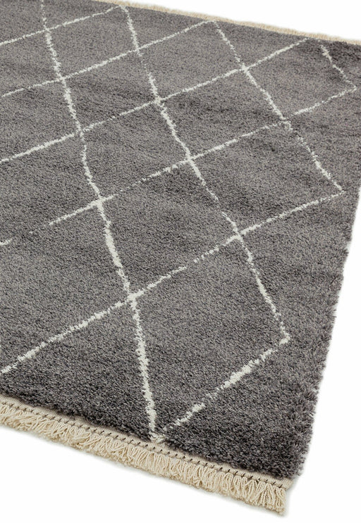Atmacha Home & Living Rug Rocco RC07 Grey Diamond Boho Rug