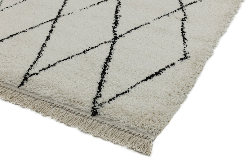Atmacha Home & Living Rug Rocco RC08 Cream Diamond Boho Rug