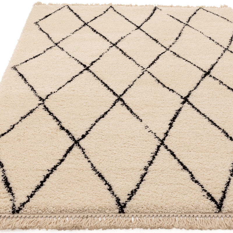Atmacha Home & Living Rug Rocco RC08 Cream Diamond Boho Rug